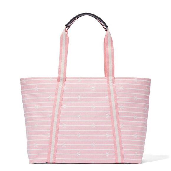 Victoria’s Secret Stripe Pink Tote - Picture 2 of 7